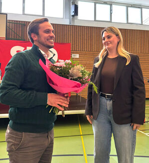 Pascal Wasow komplettiert die Doppelspitze der SPD Rhein-Neckar zusammen mit Xenia Rösch